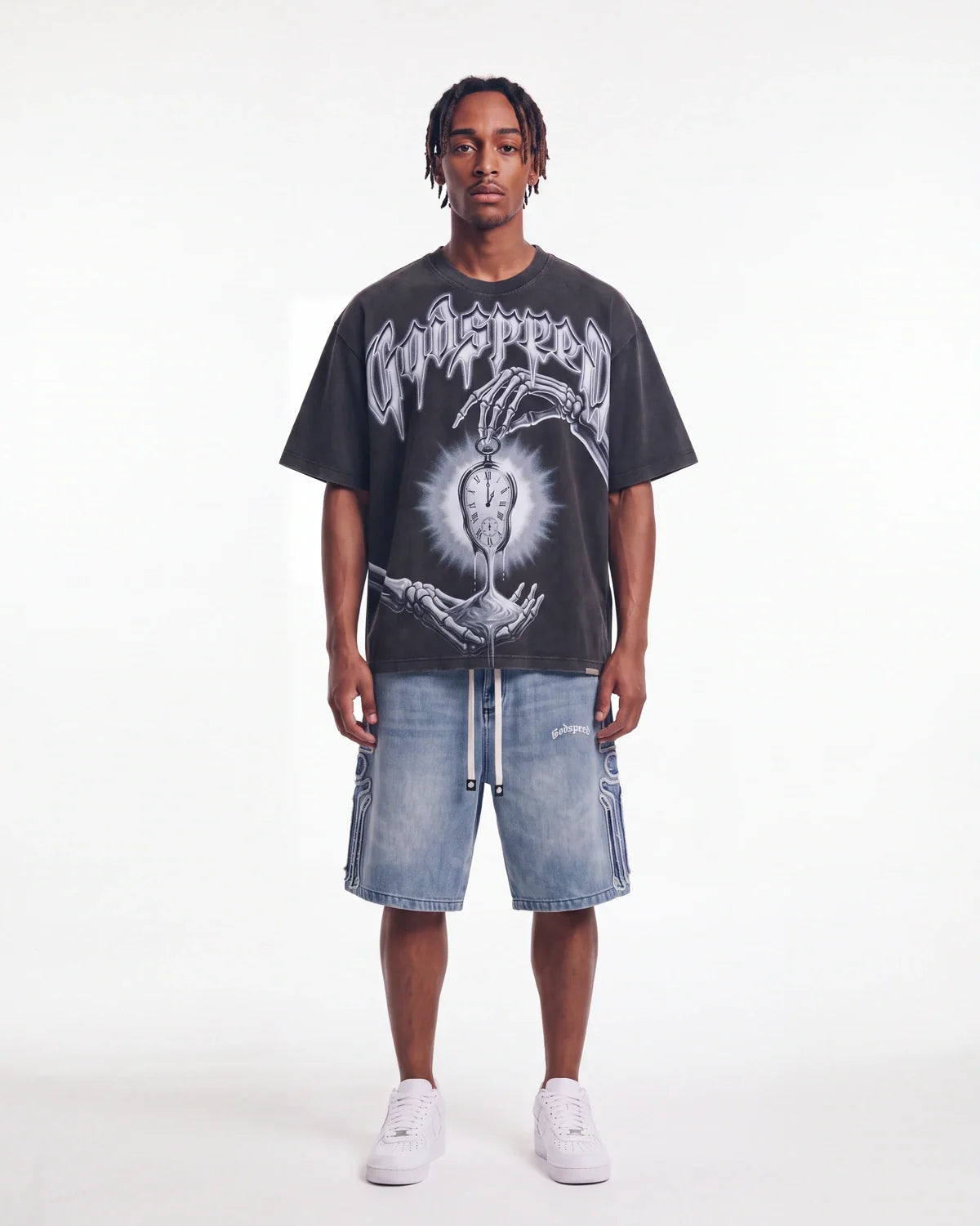 Godspeed Borrowed Time Tee Black Wash