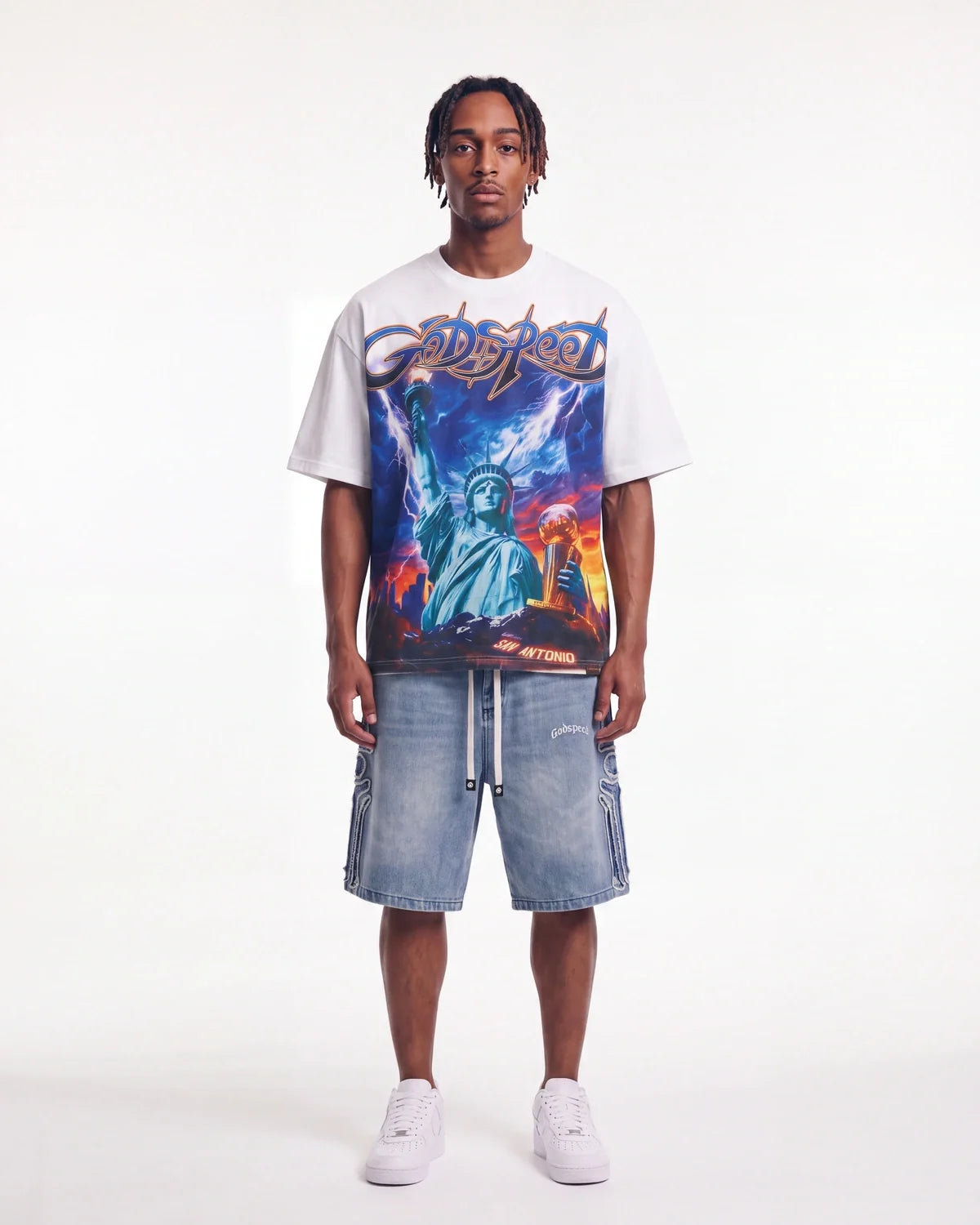 Godspeed Liberty Reigns Tee White