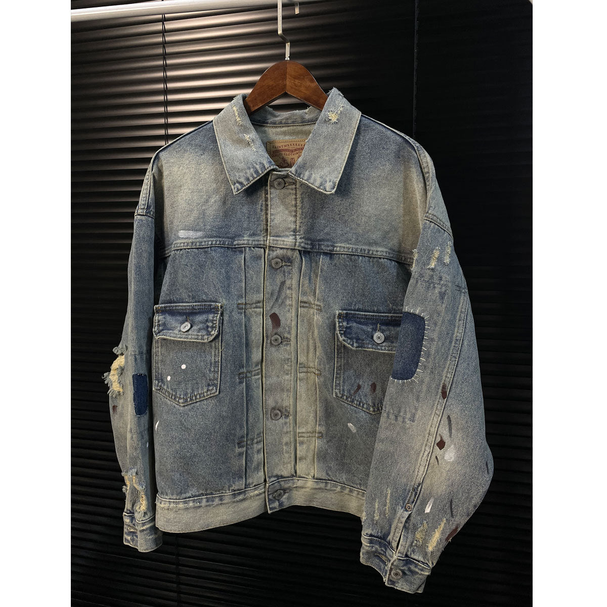 SAINT MICHAEL Flap Pockets Denim Jacket