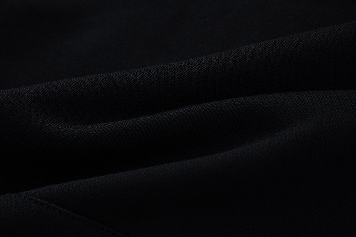 Off White Black Cotton Hoodie