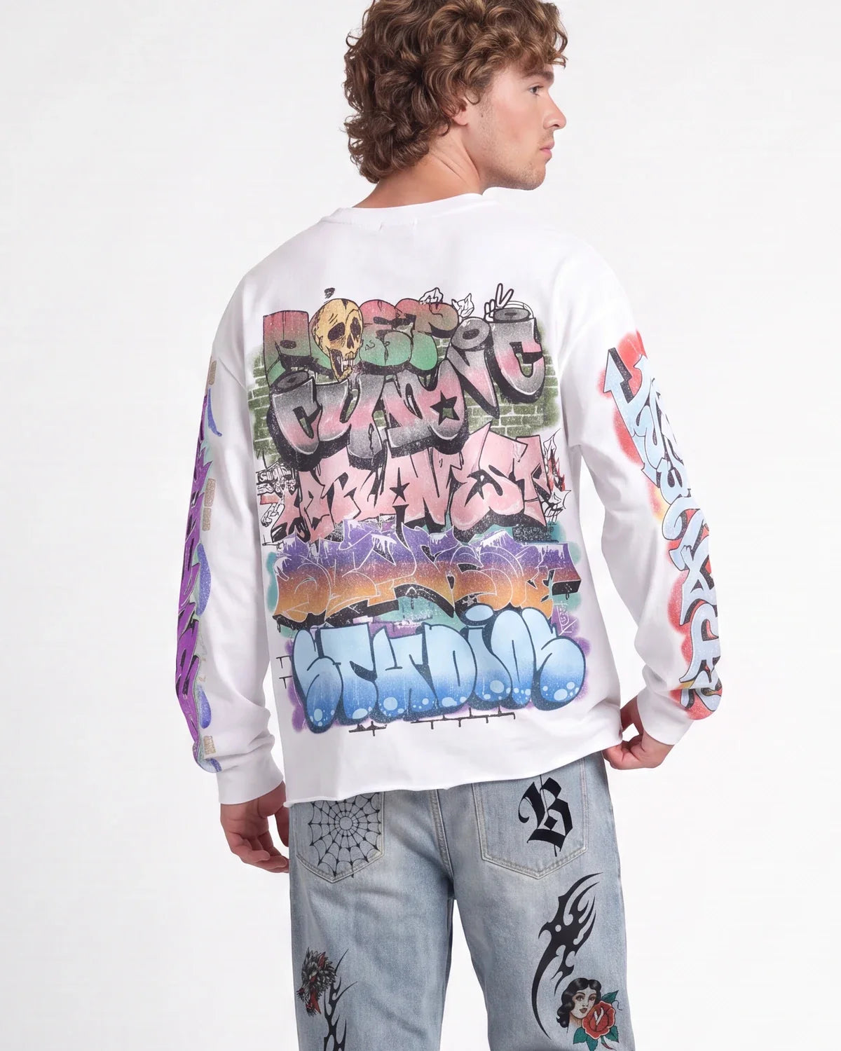 Bravest Studios Graf L/S Tee White