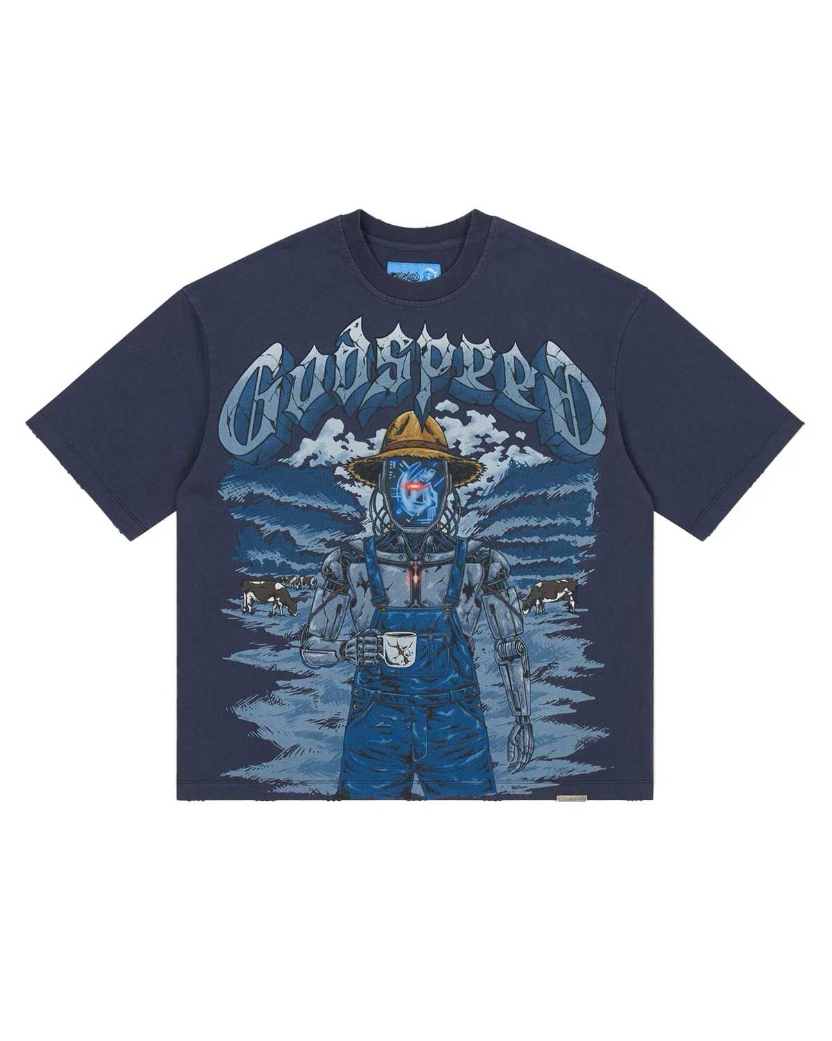 Godspeed Aura Farm II NG Tee Navy