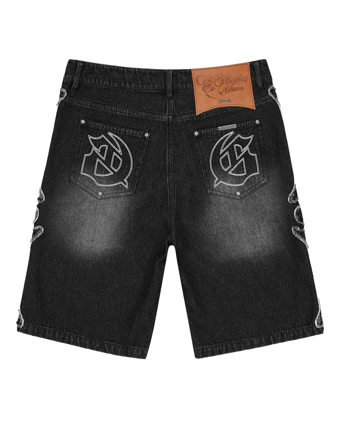 Godspeed Femur Frayed Denim Shorts Black