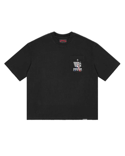 Godspeed GS Air Paris Pocket Tee Black Wash