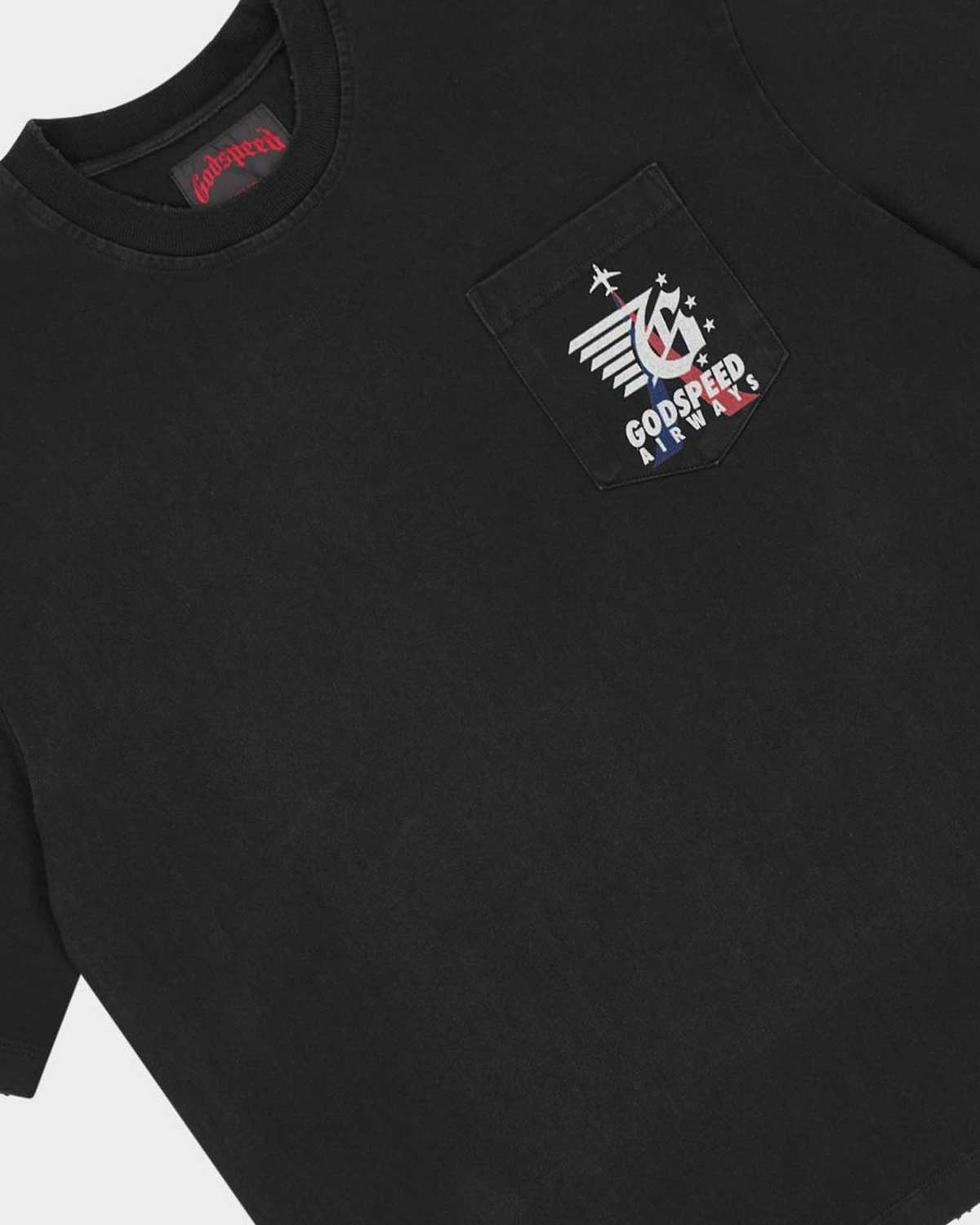 Godspeed GS Air Paris Pocket Tee Black Wash