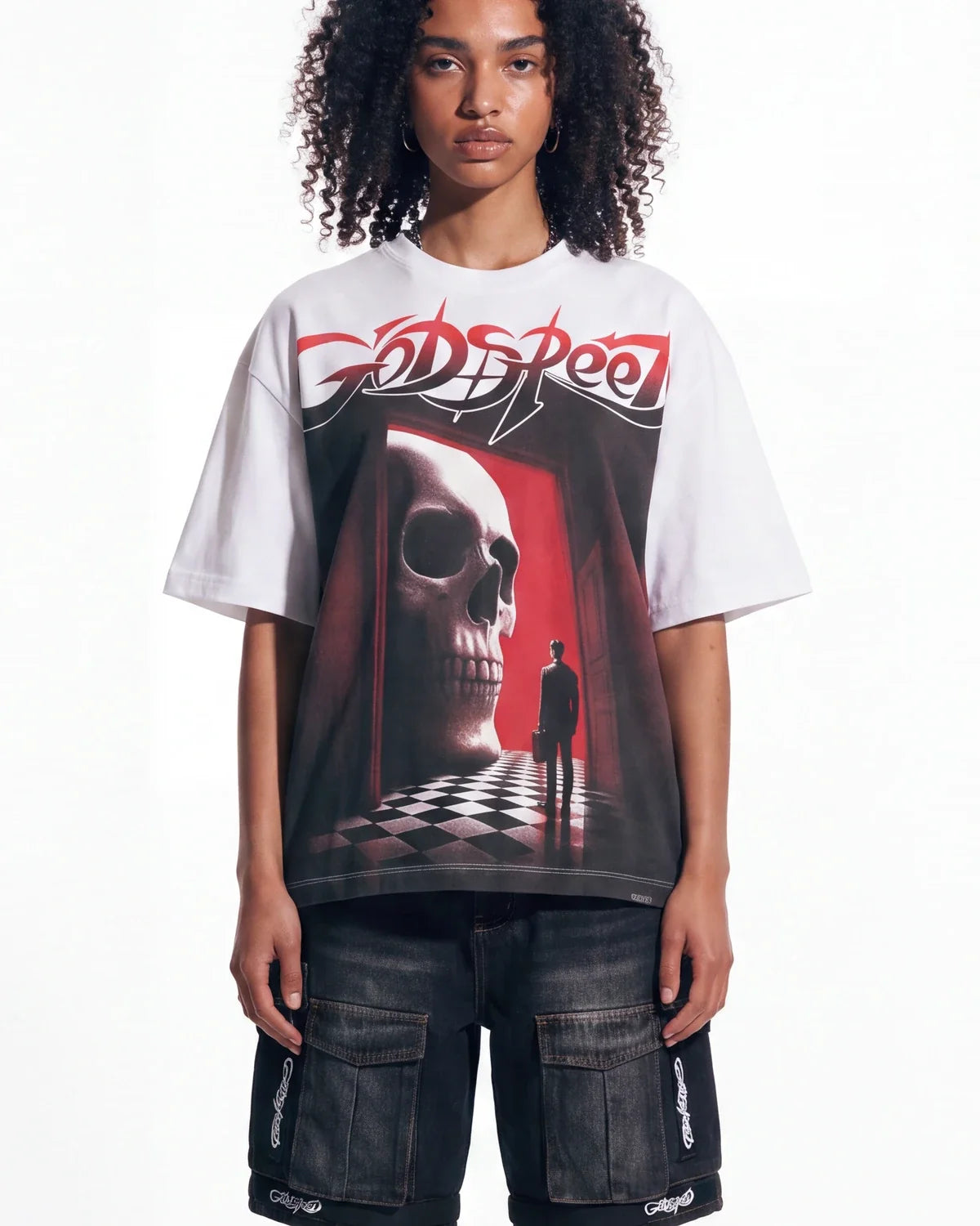 Godspeed Fate's Doorstep Tee Snow
