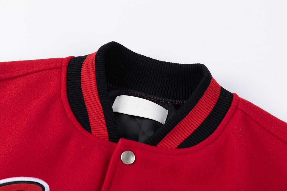 OFF WHITE Scorpio Wool Varsity Jacket