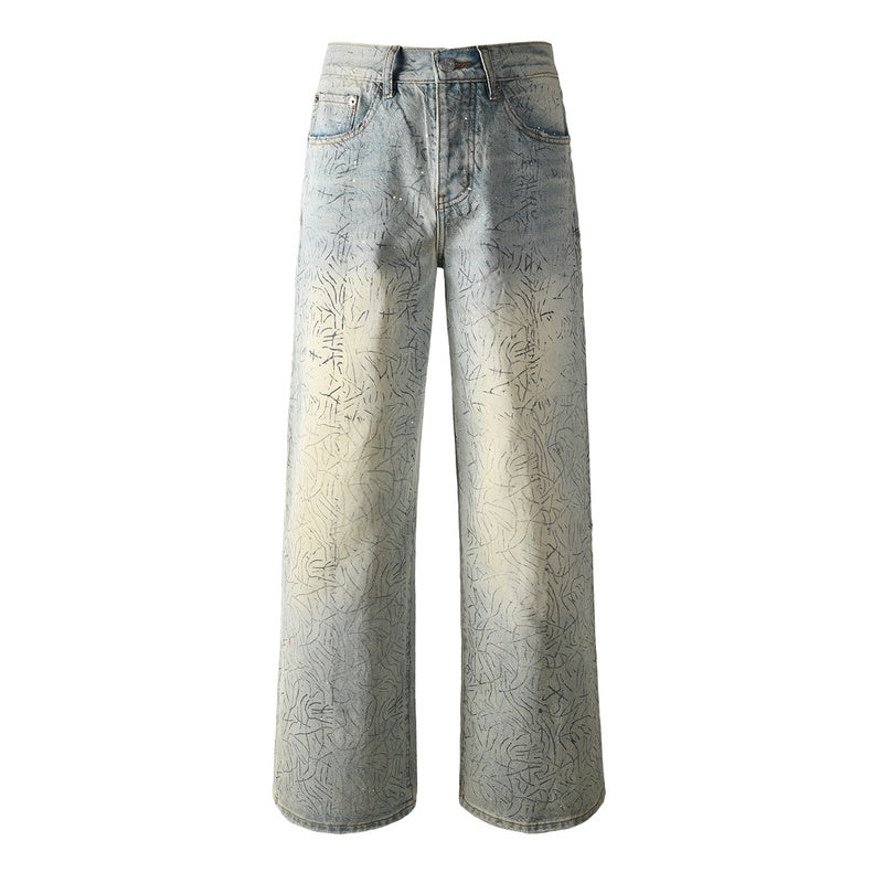 Purple Brand Crystal Diamond Jeans #107