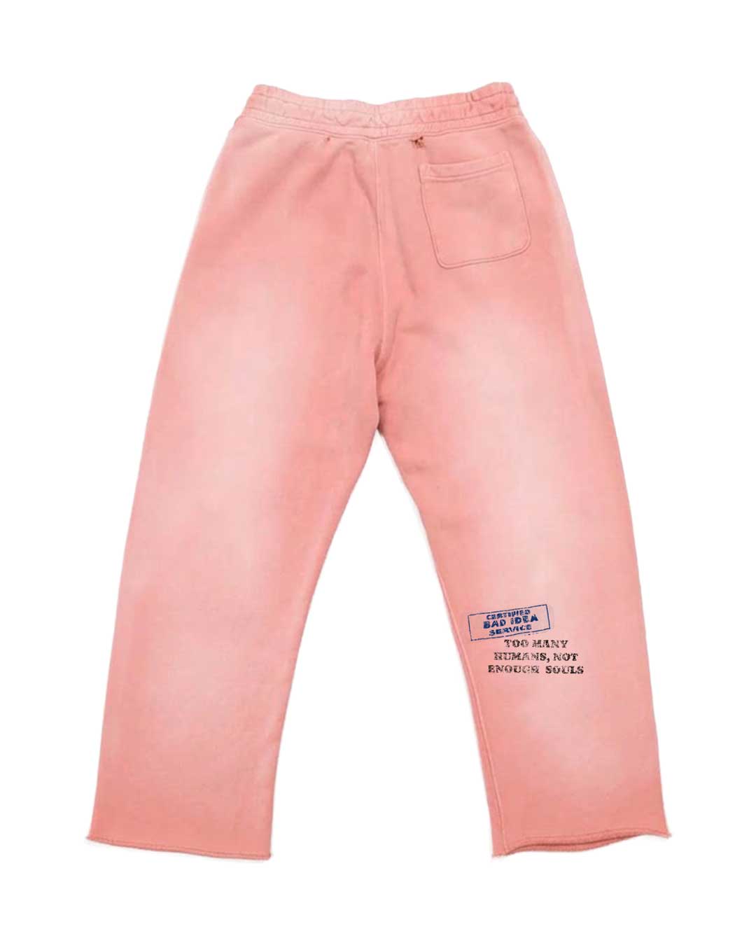 All Human Rehab Sweatpants Pink Wash