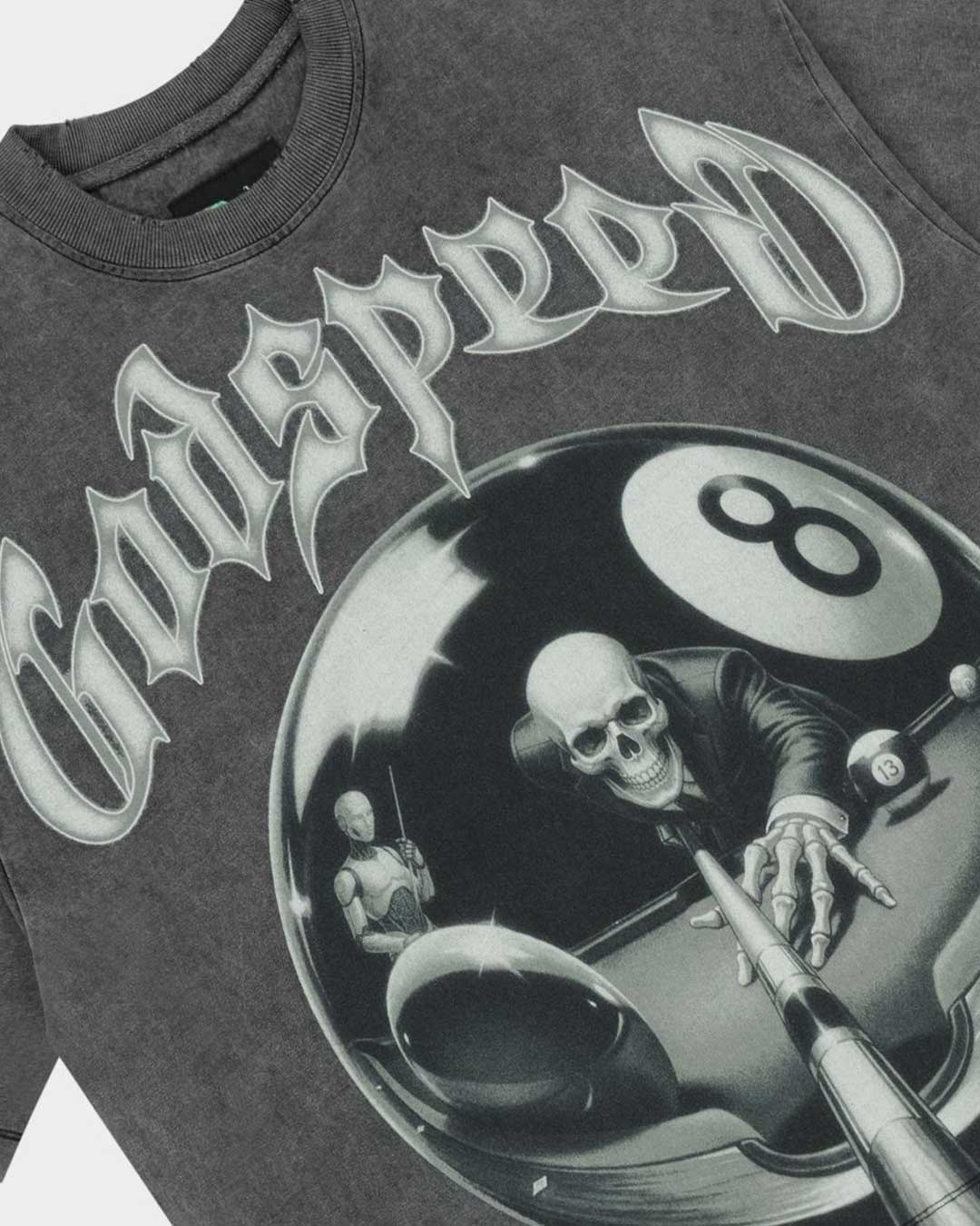 Godspeed 8Ball CP Tee Grey Wash