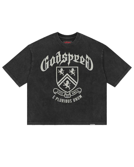 Godspeed Collegiate Tee Black Wash