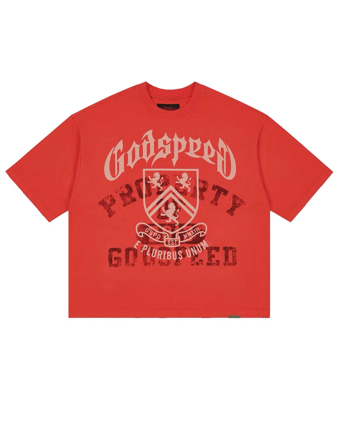Godspeed Collegiate Tee Cherry Wash