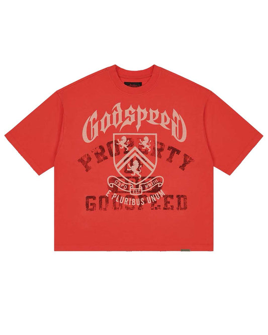 Godspeed Collegiate Tee Cherry Wash