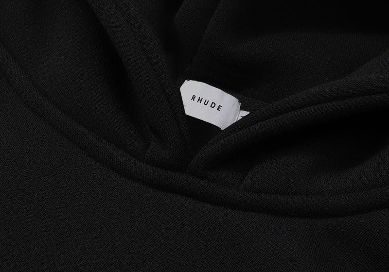 Rhude Black x Harrods Cotton Lago Di Como Hoodie