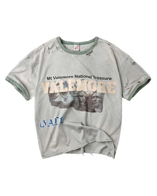Vale Forever Camp Ringer Tee Green