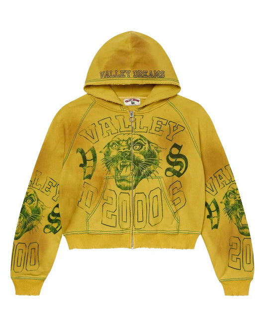 Vale Forever VSX 2000 Zip Up Hoodie Brazil Yellow